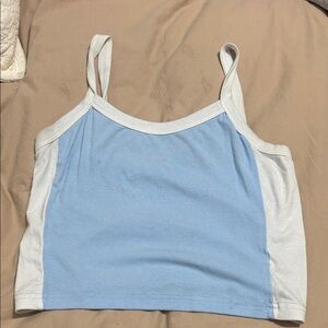 Blue and White Tank Top